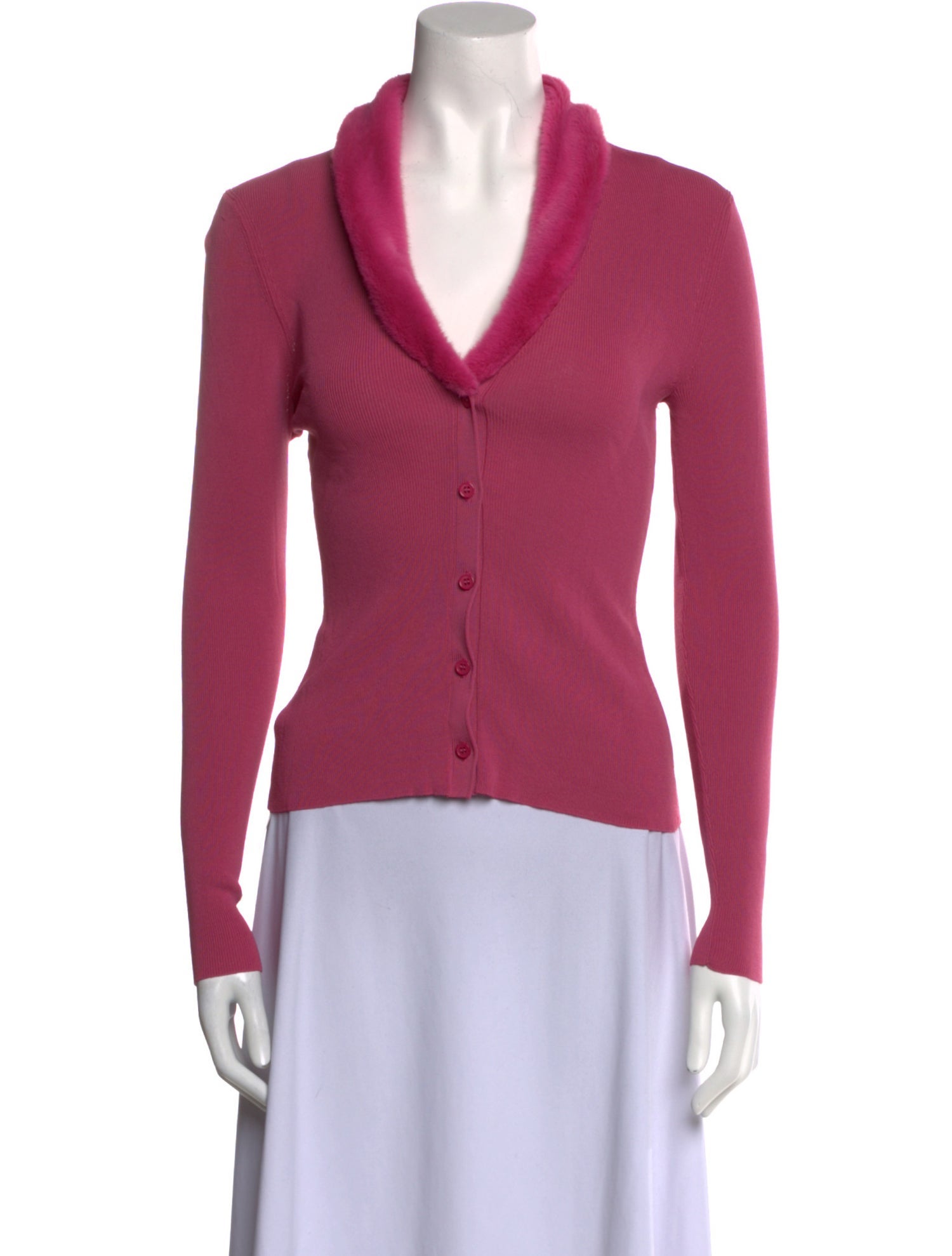 Staud V-Neck Long Sleeve Top