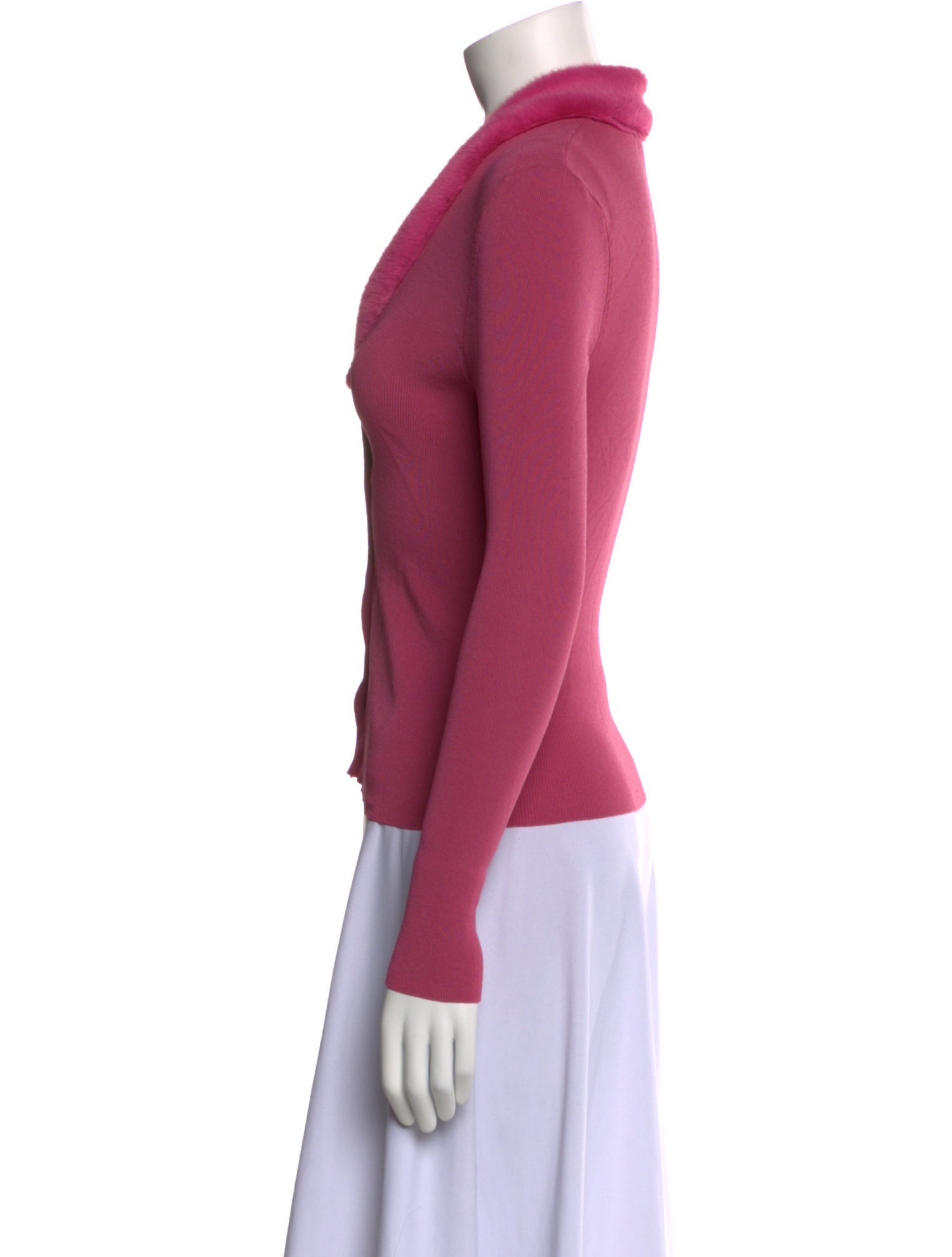 Staud V-Neck Long Sleeve Top