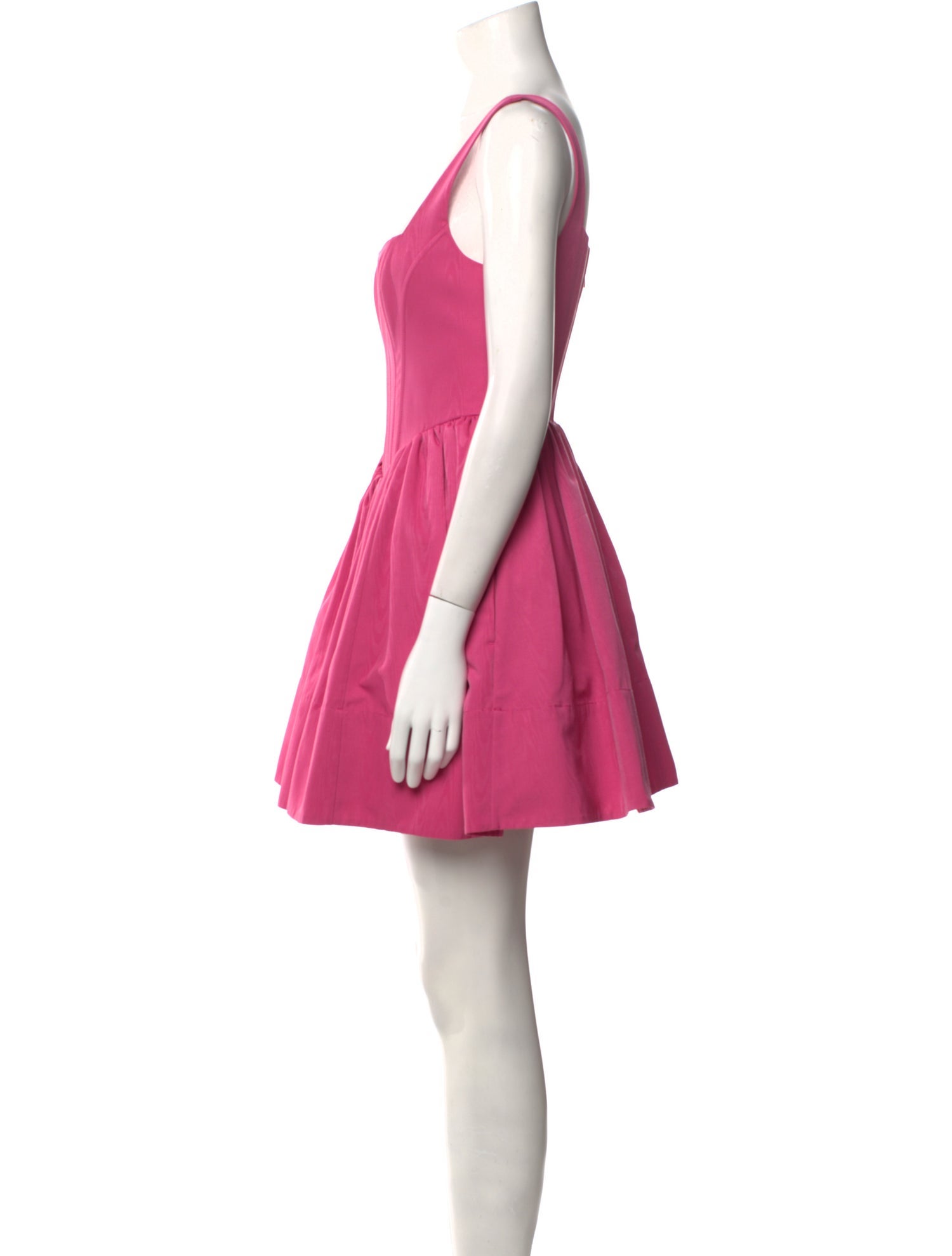 Staud Square Neckline Mini Dress