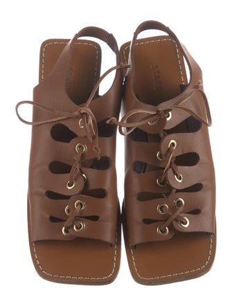 Staud Leather Gladiator Sandals