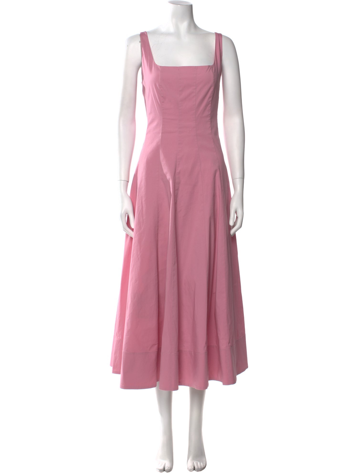Staud Square Neckline Long Dress