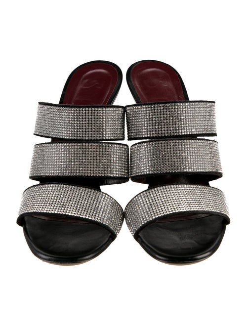 Staud Leather Printed Slides