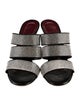 Staud Leather Printed Slides
