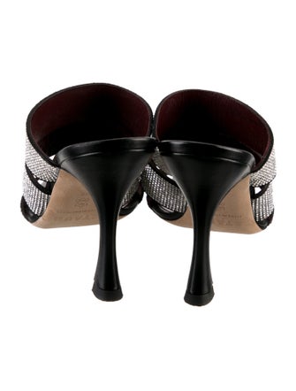 Staud Leather Printed Slides