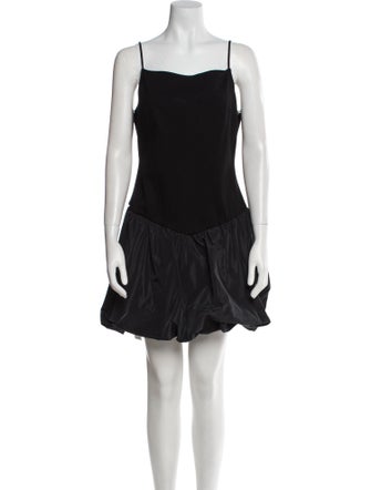 Staud Square Neckline Mini Dress