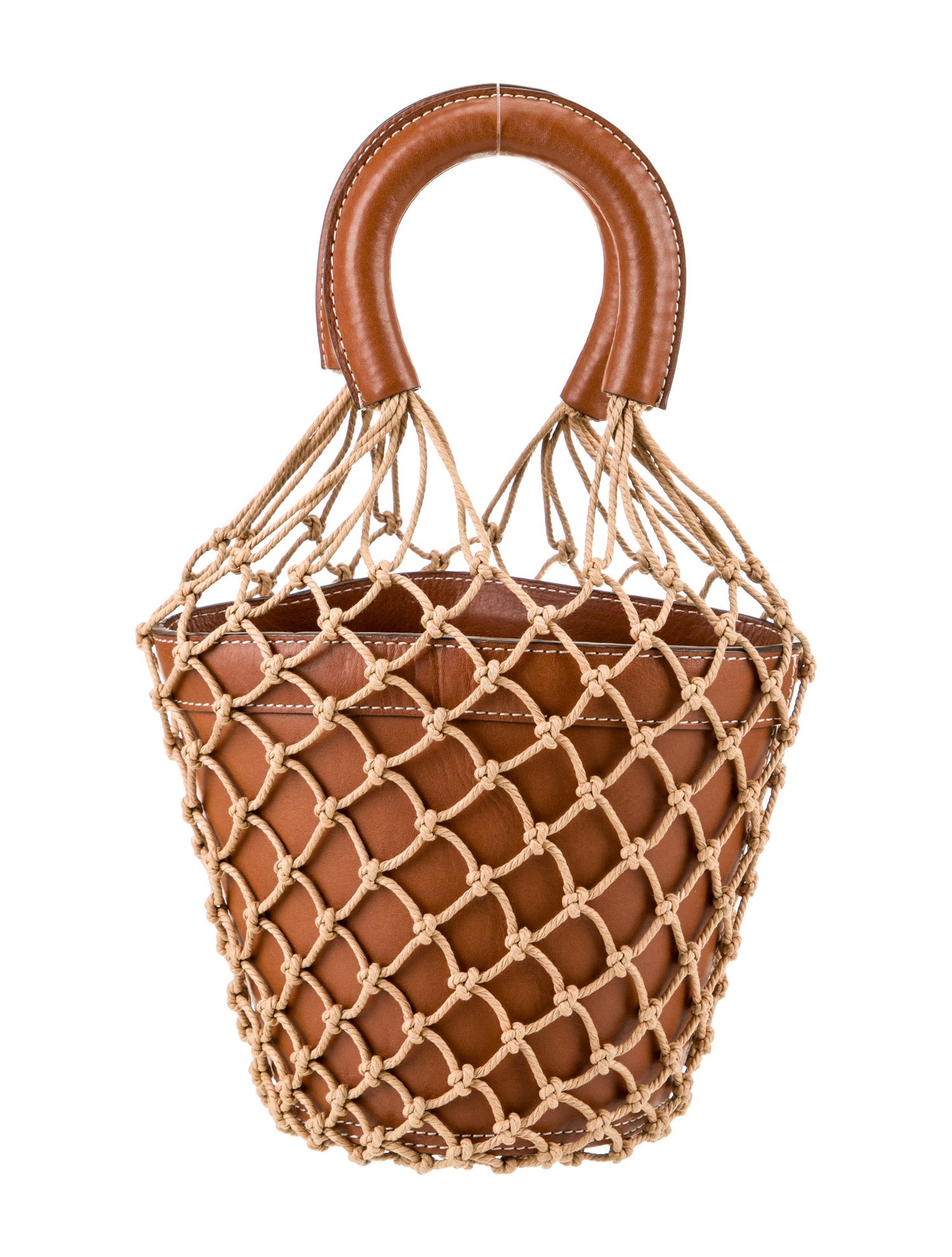 Staud Leather Top Handle Bag