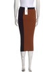 Staud Colorblock Pattern Knee-Length Skirt