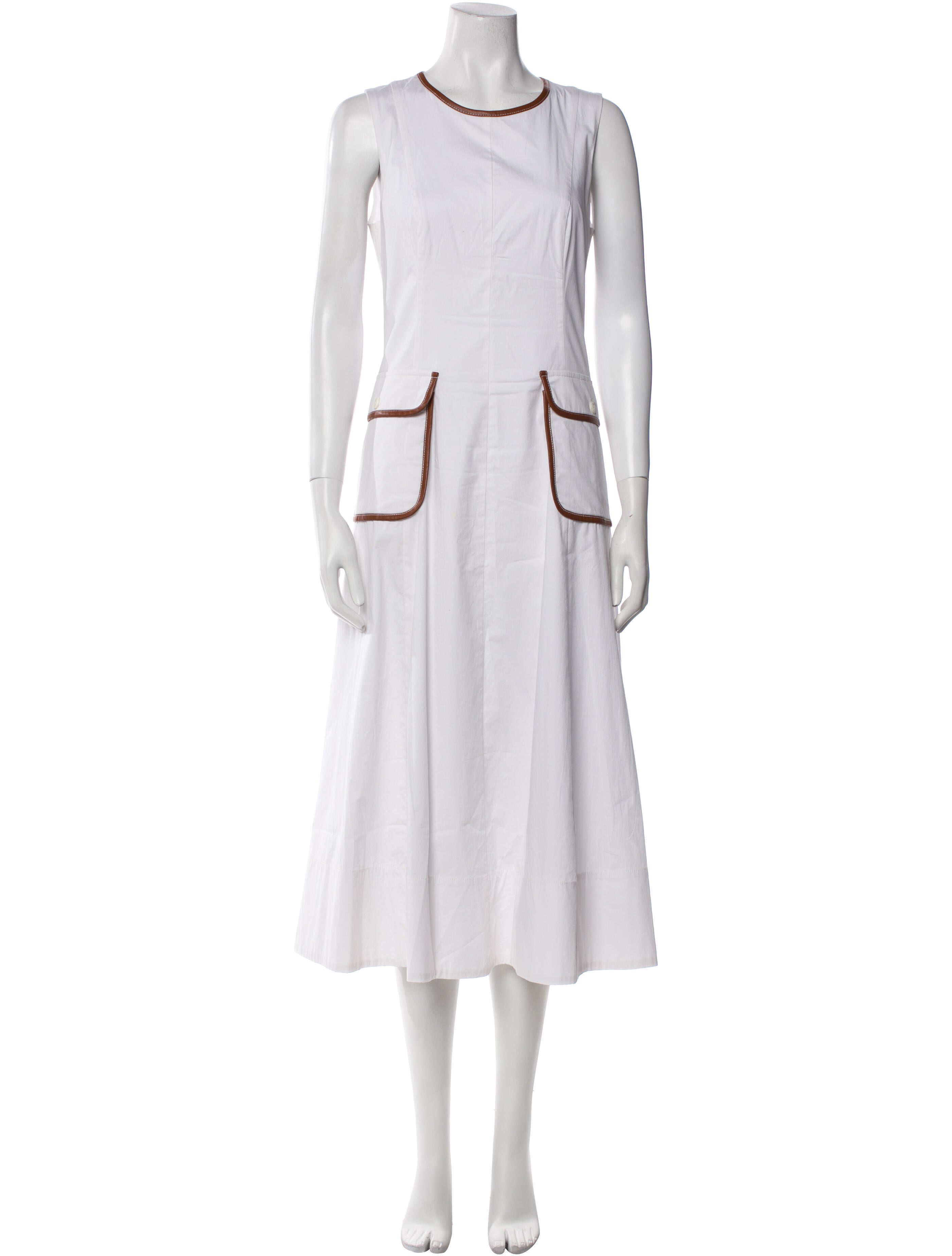 Staud Crew Neck Long Dress