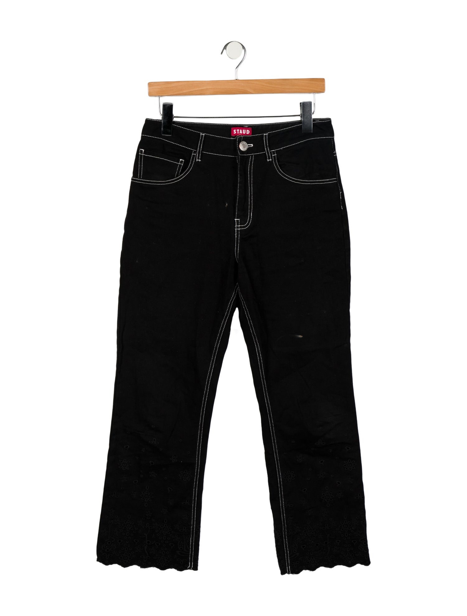 Staud High-Rise Wide Leg Jeans