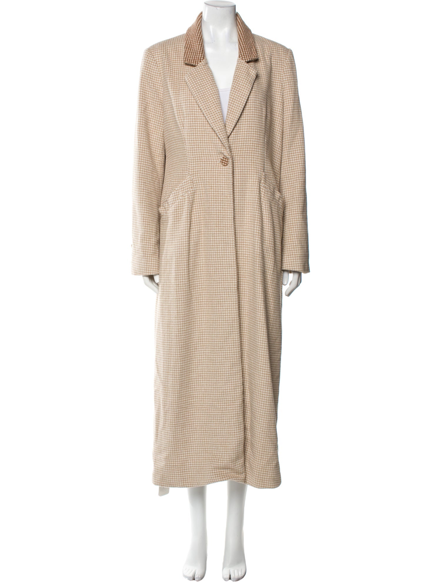 Staud Plaid Print Coat