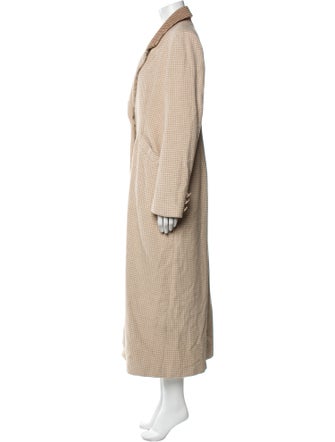 Staud Plaid Print Coat