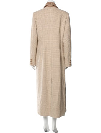 Staud Plaid Print Coat