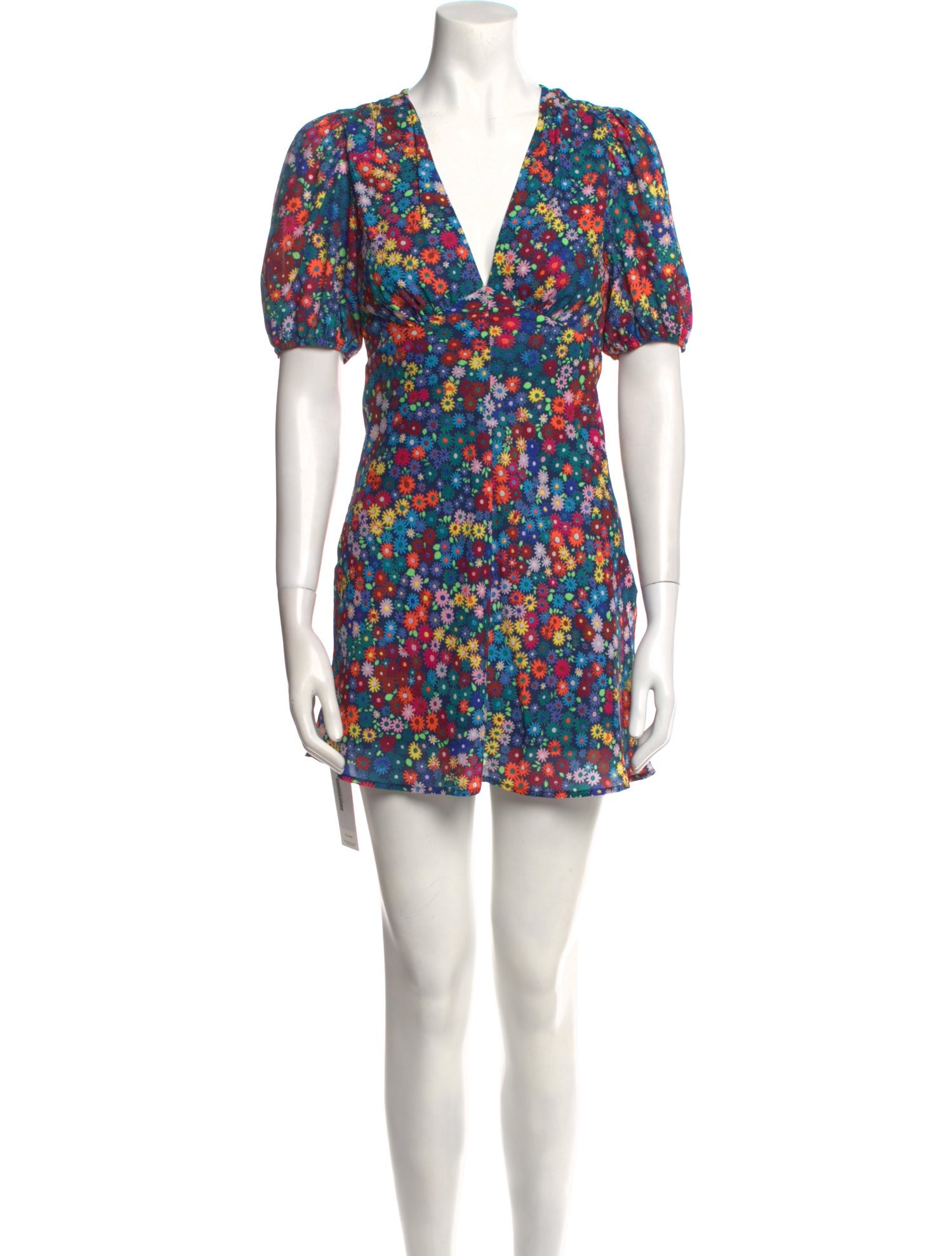 Staud Floral Print Mini Dress