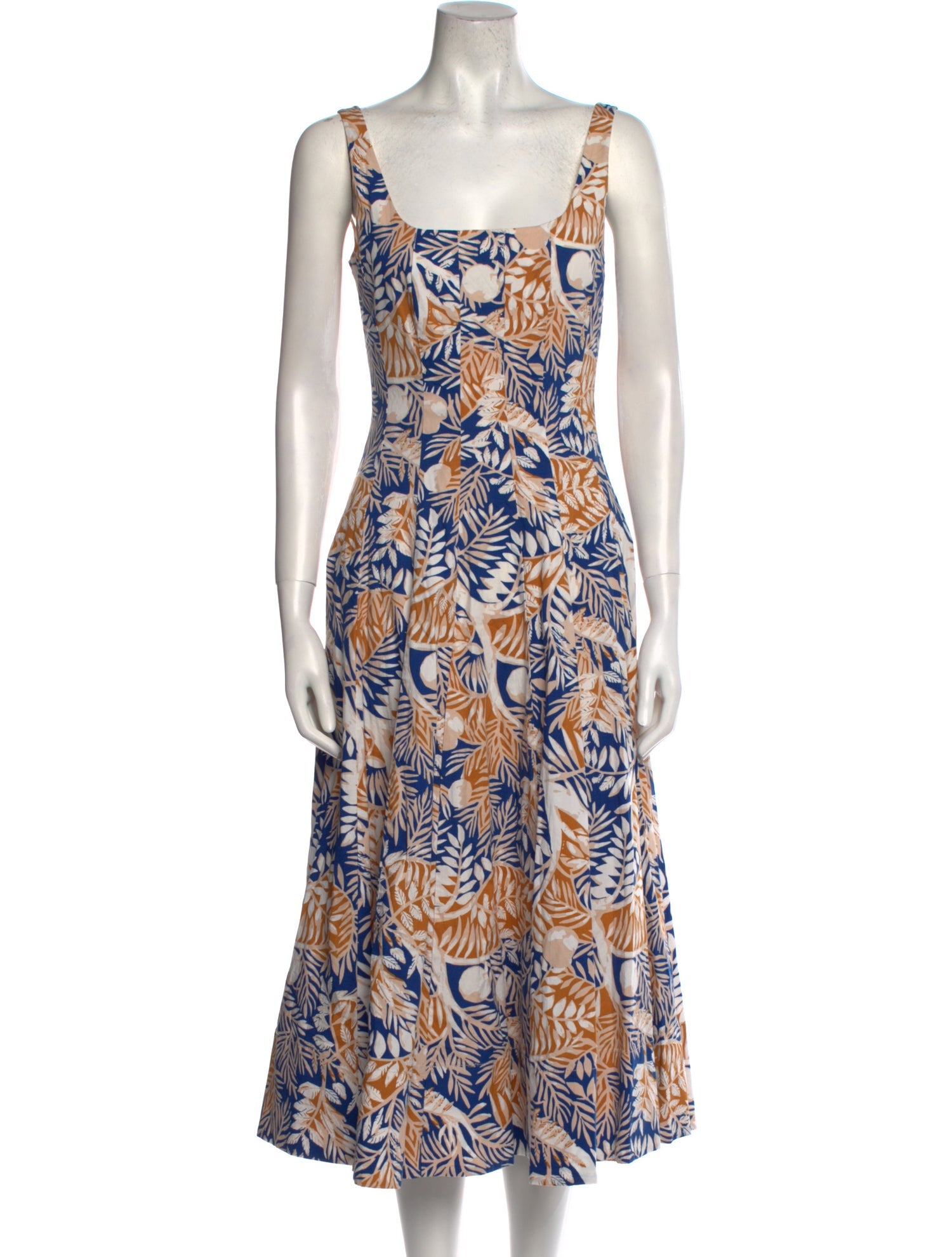 Staud Printed Long Dress