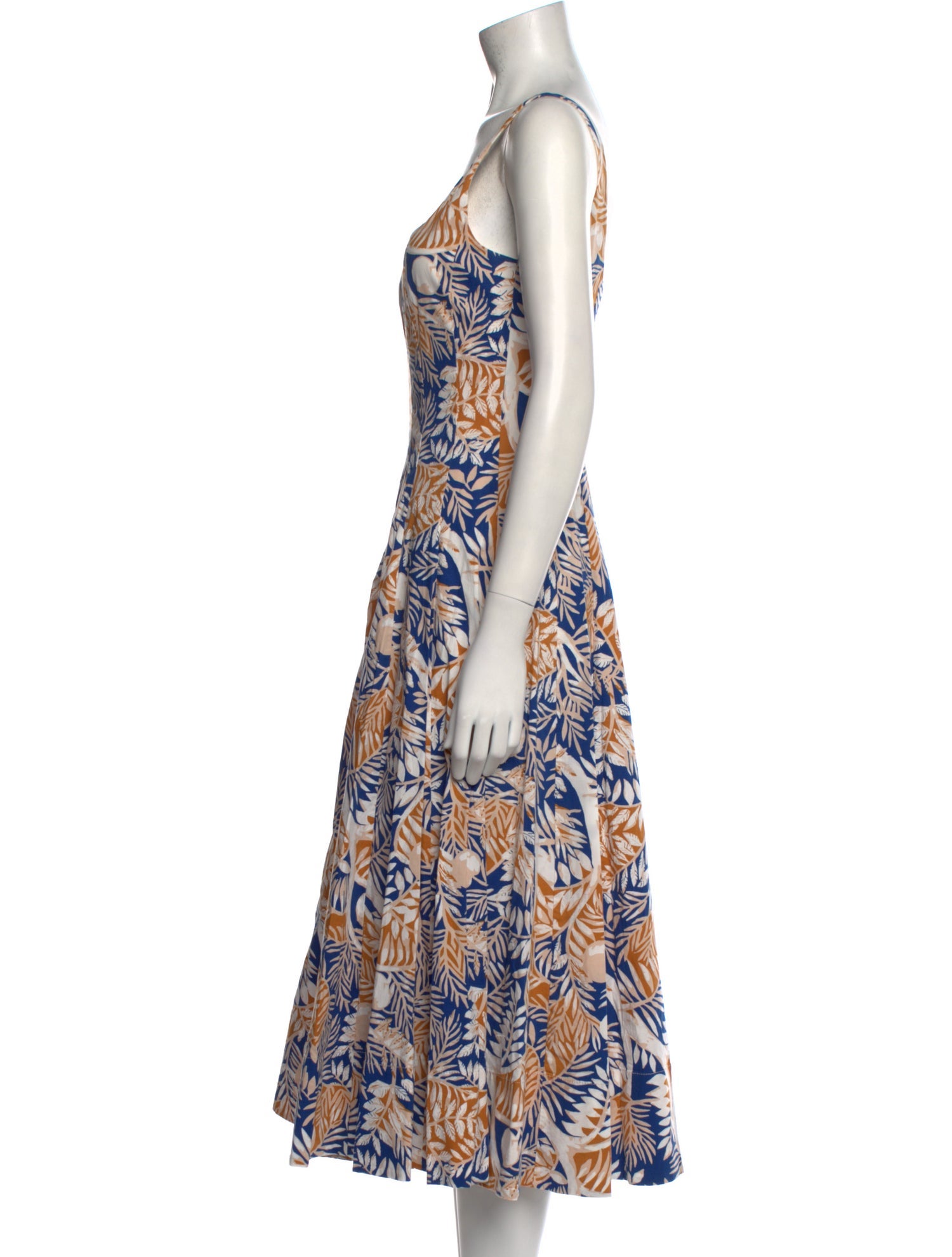 Staud Printed Long Dress