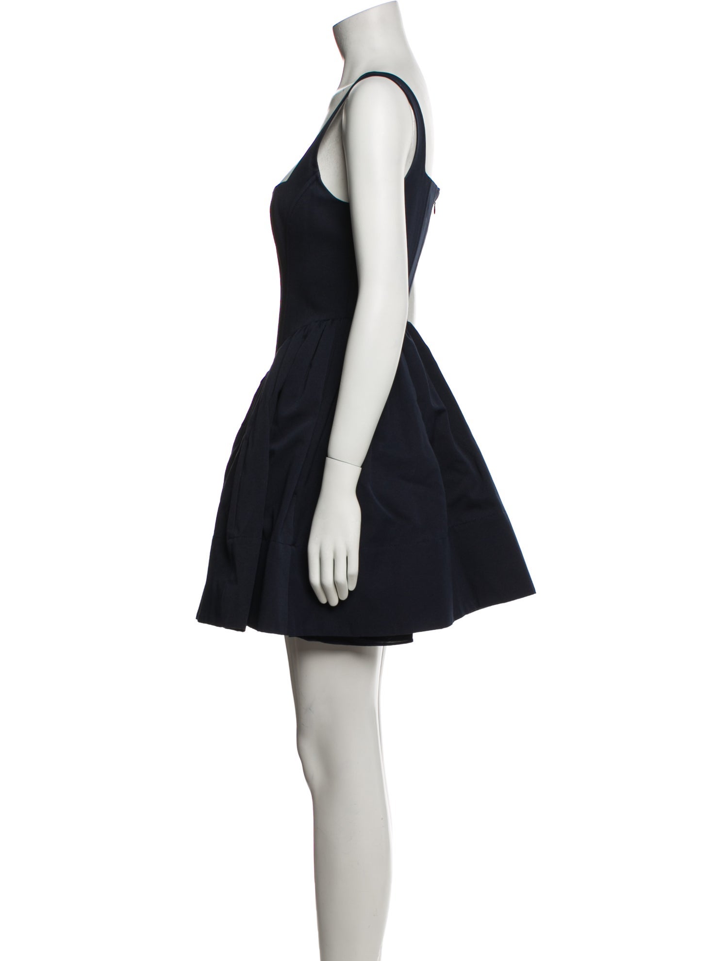 Staud Square Neckline Mini Dress