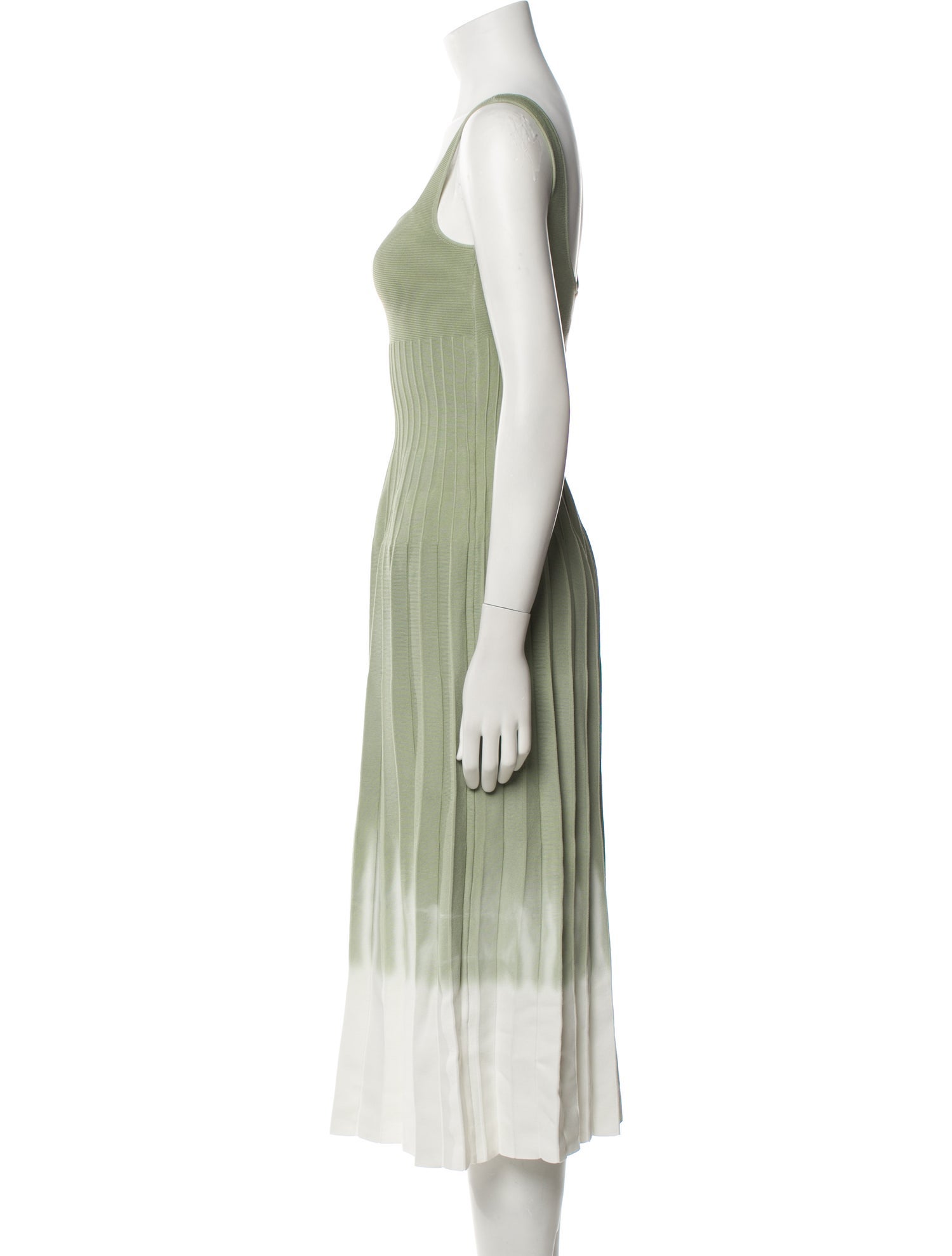 Staud Square Neckline Midi Length Dress