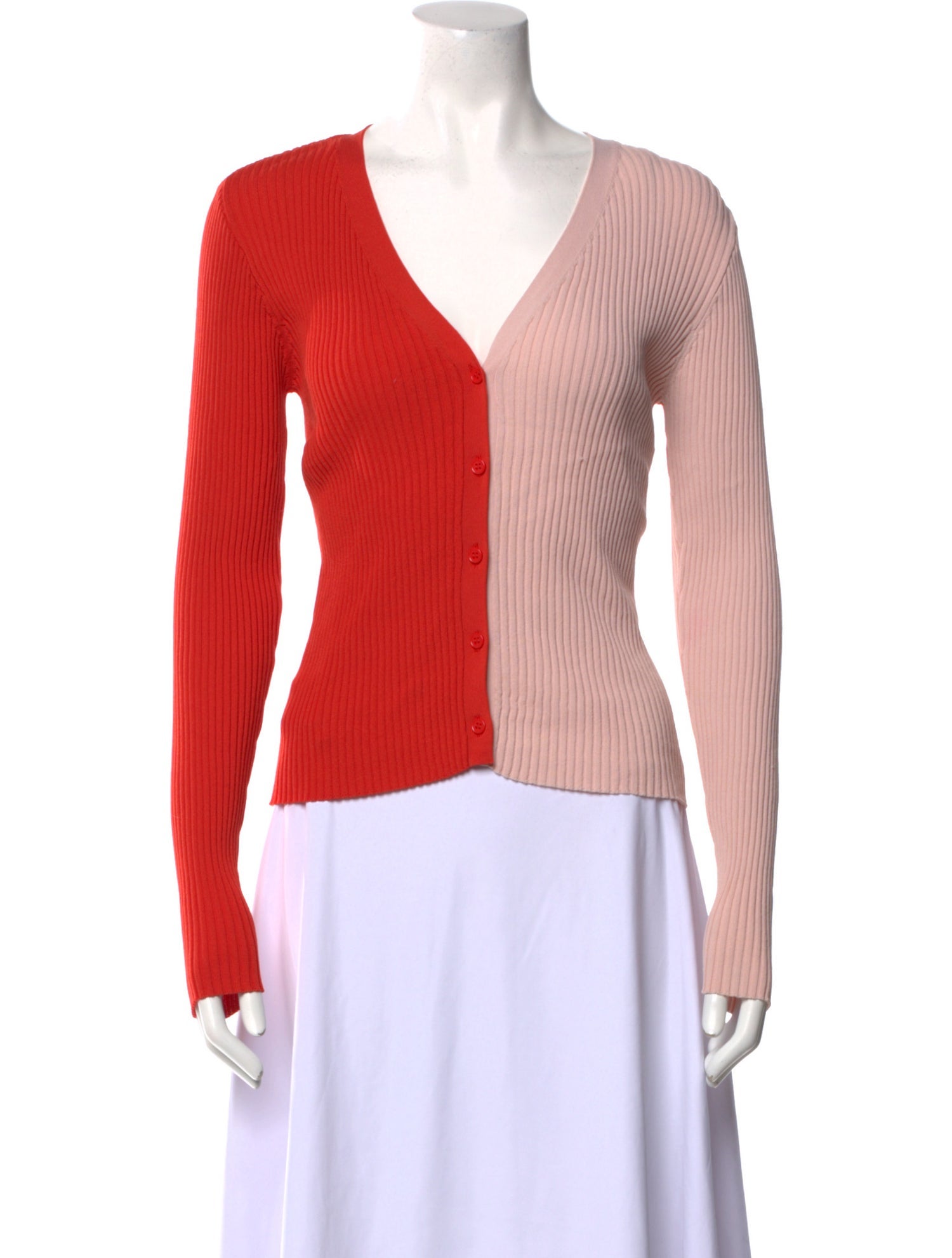 Staud V-Neck Long Sleeve Crop Top