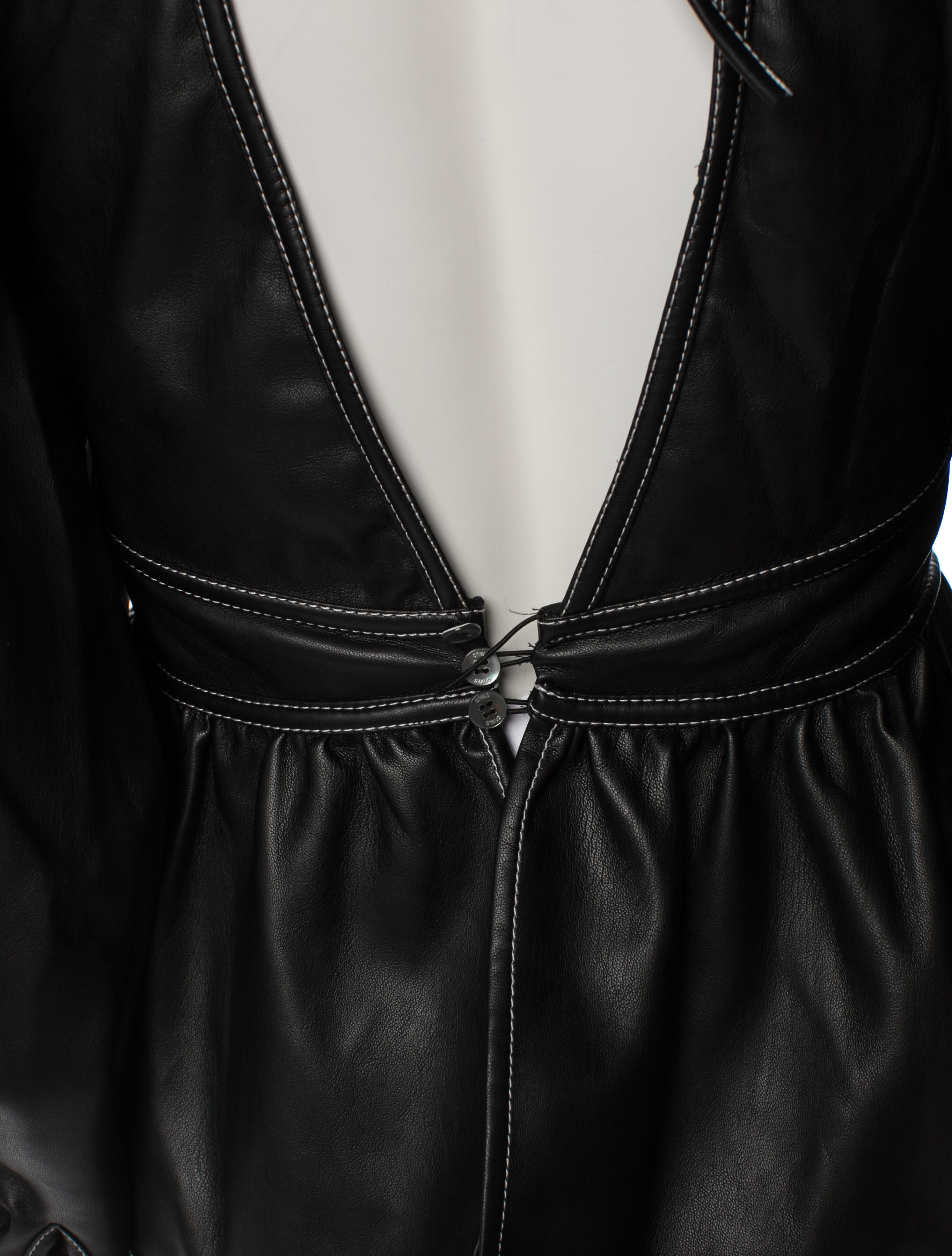 Staud V-Neck Three-Quarter Sleeve Blouse w/ Tags