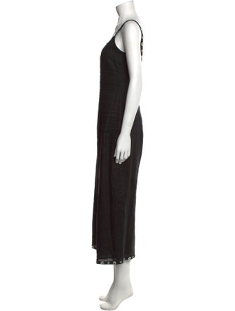 Staud Linen V-Neck Jumpsuit