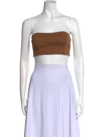 Staud Tops Strapless Crop Top XS