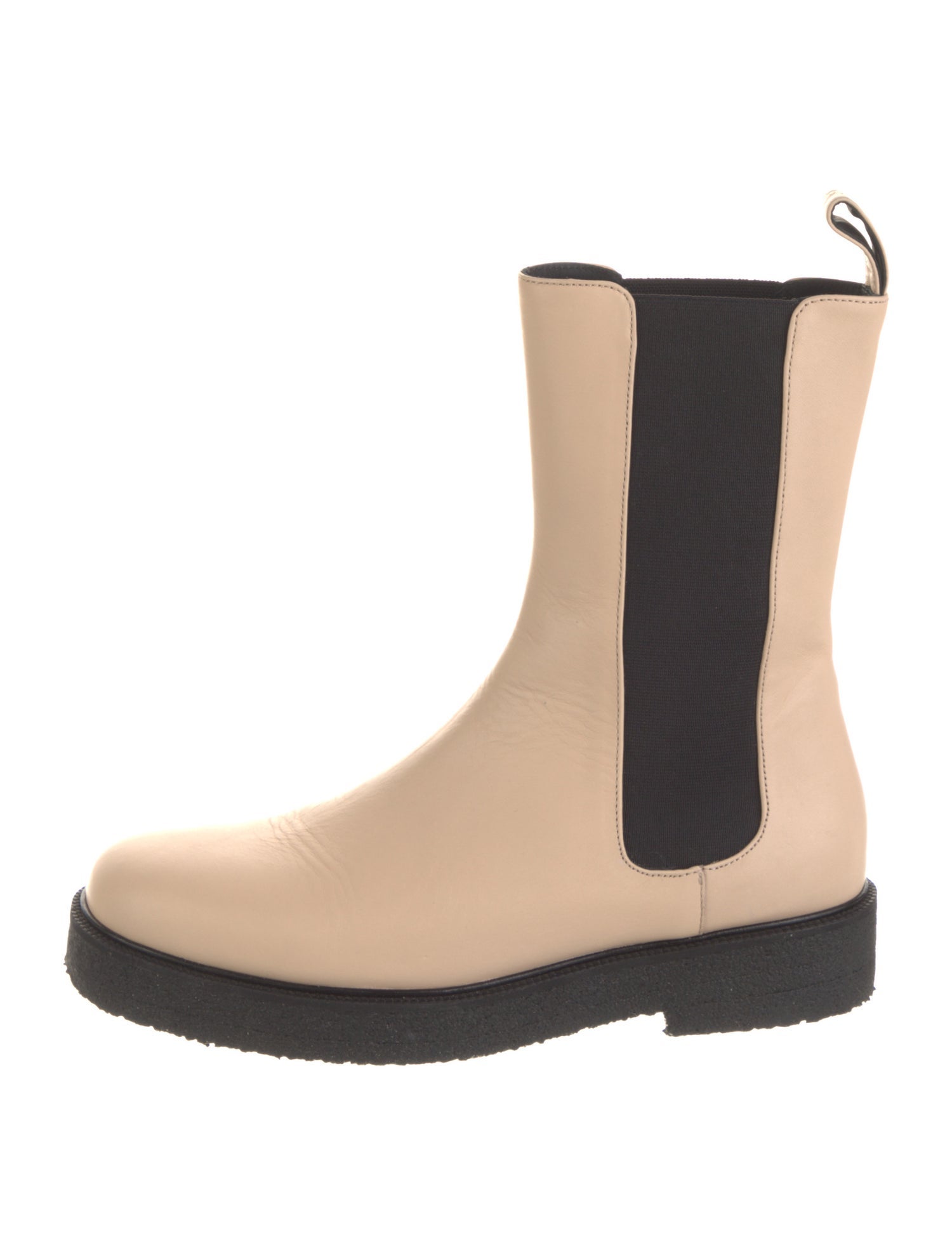 Staud Leather Colorblock Pattern Chelsea Boots