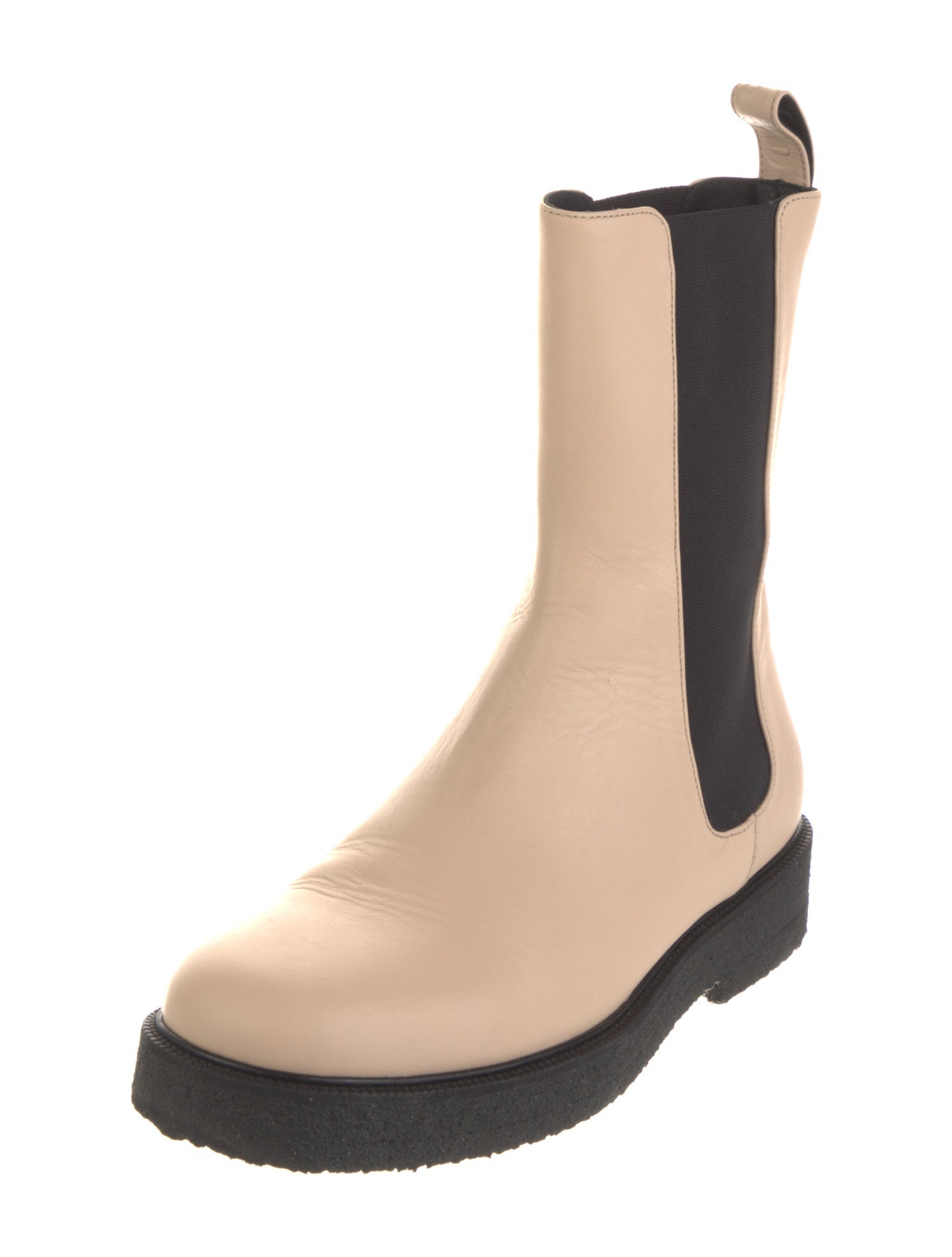 Staud Leather Colorblock Pattern Chelsea Boots