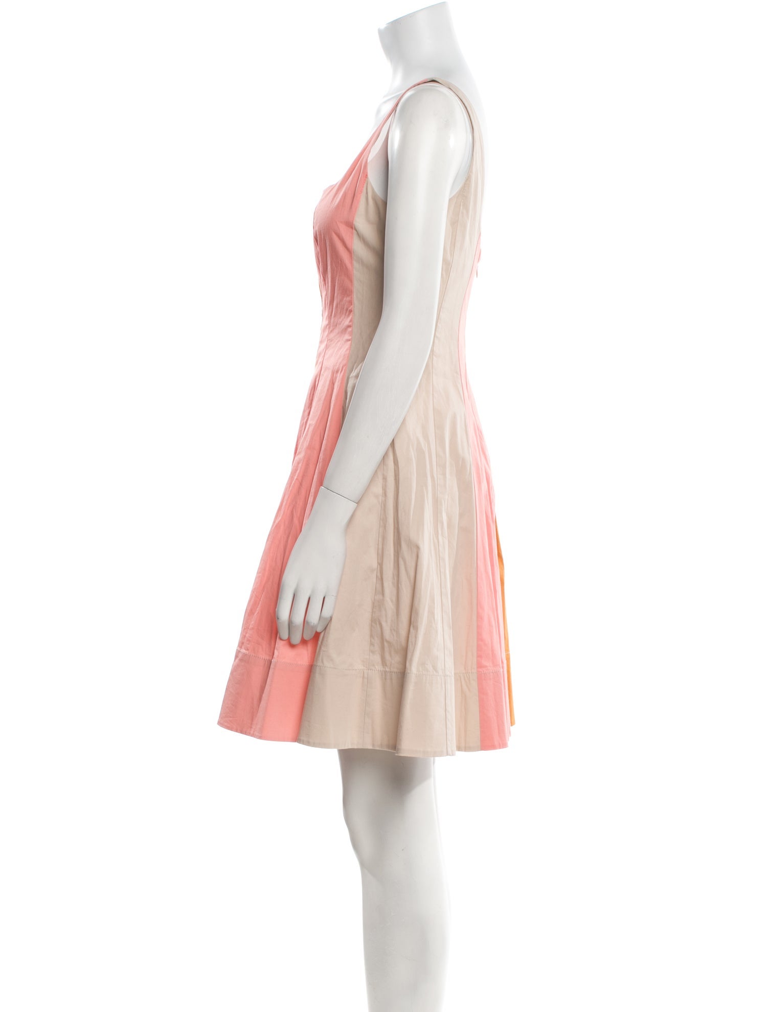 Staud Colorblock Pattern Mini Dress