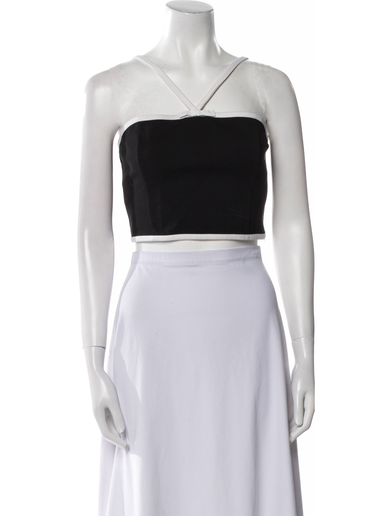 Staud V-Neck Sleeveless Crop Top