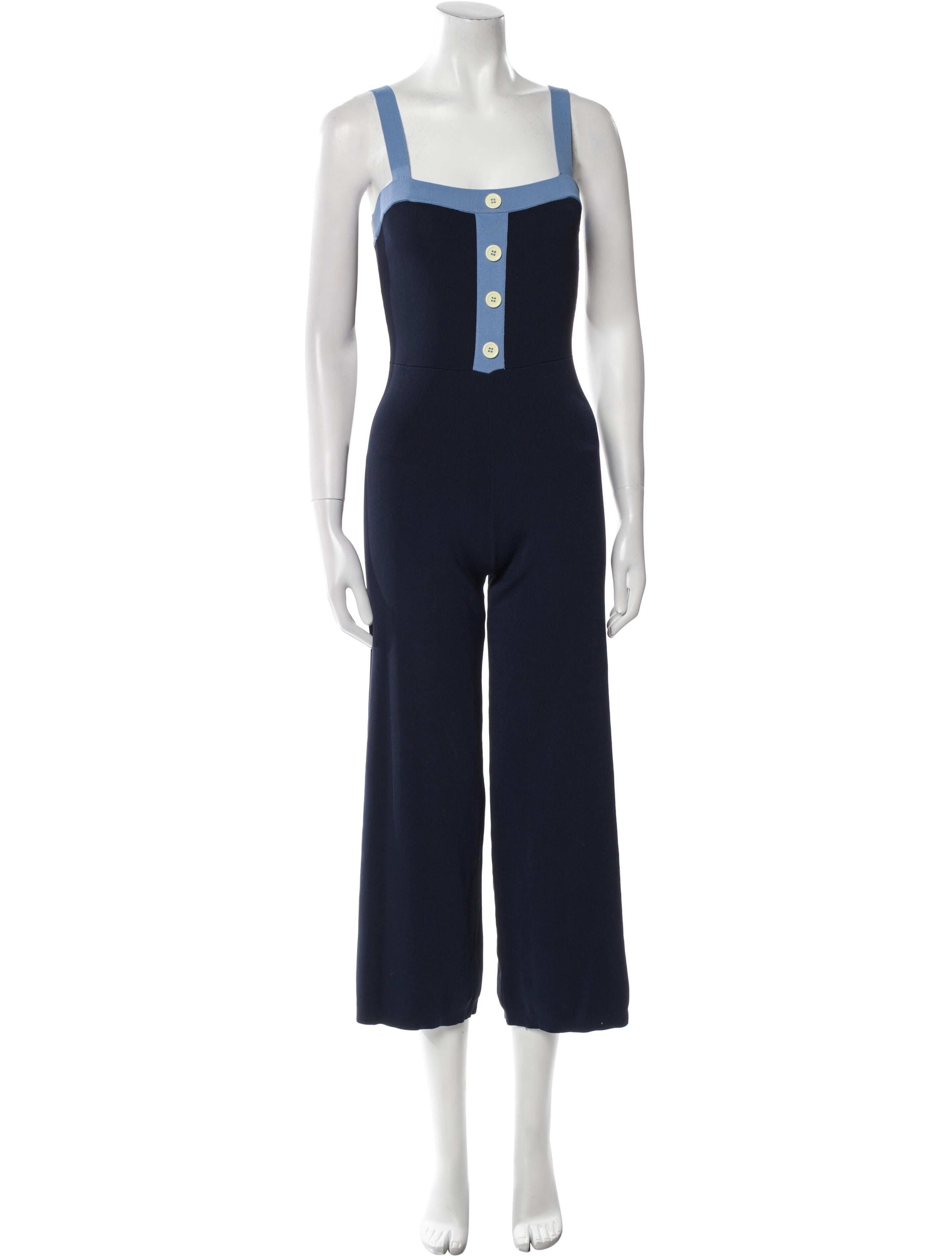 Staud Square Neckline Jumpsuit