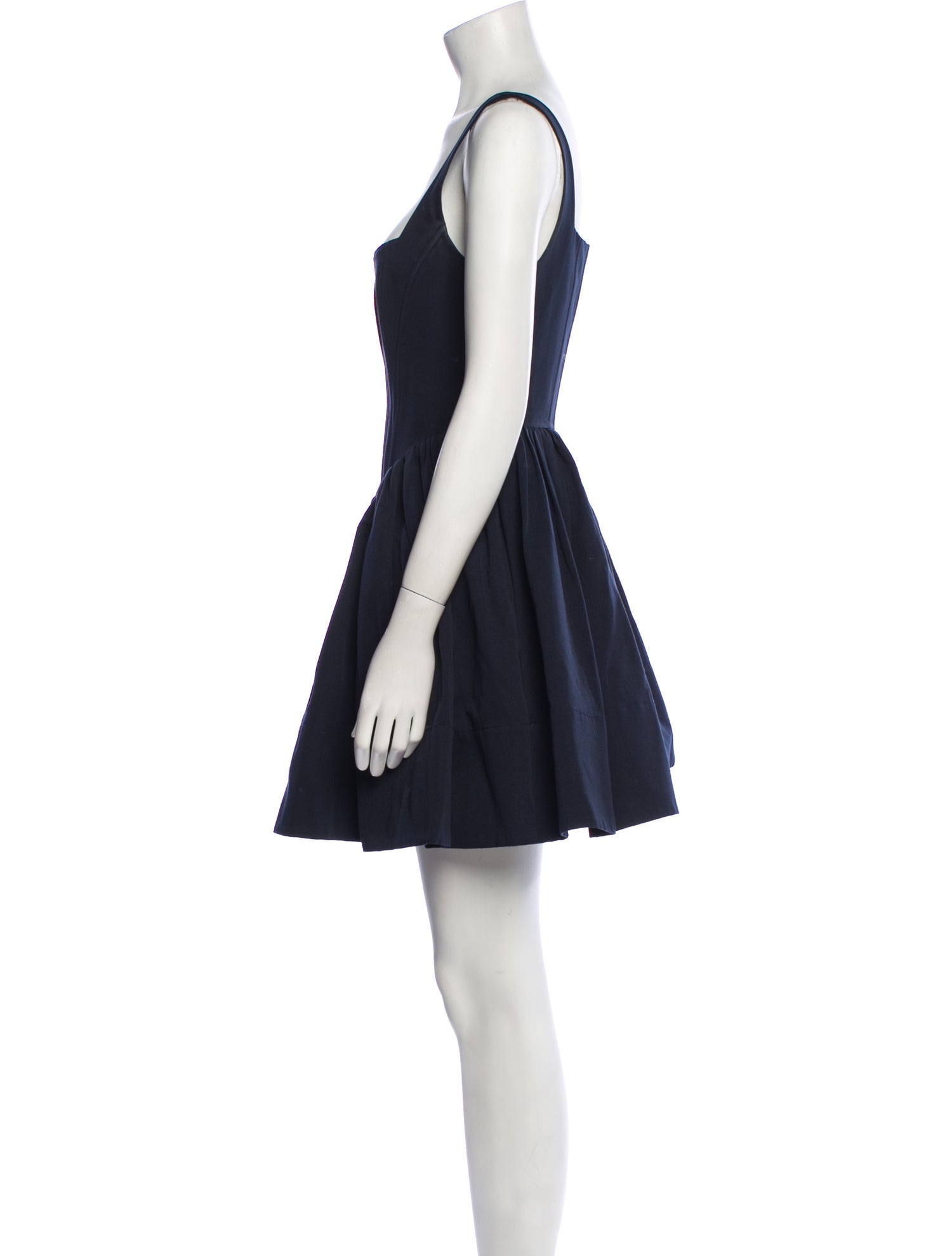 Staud Square Neckline Mini Dress