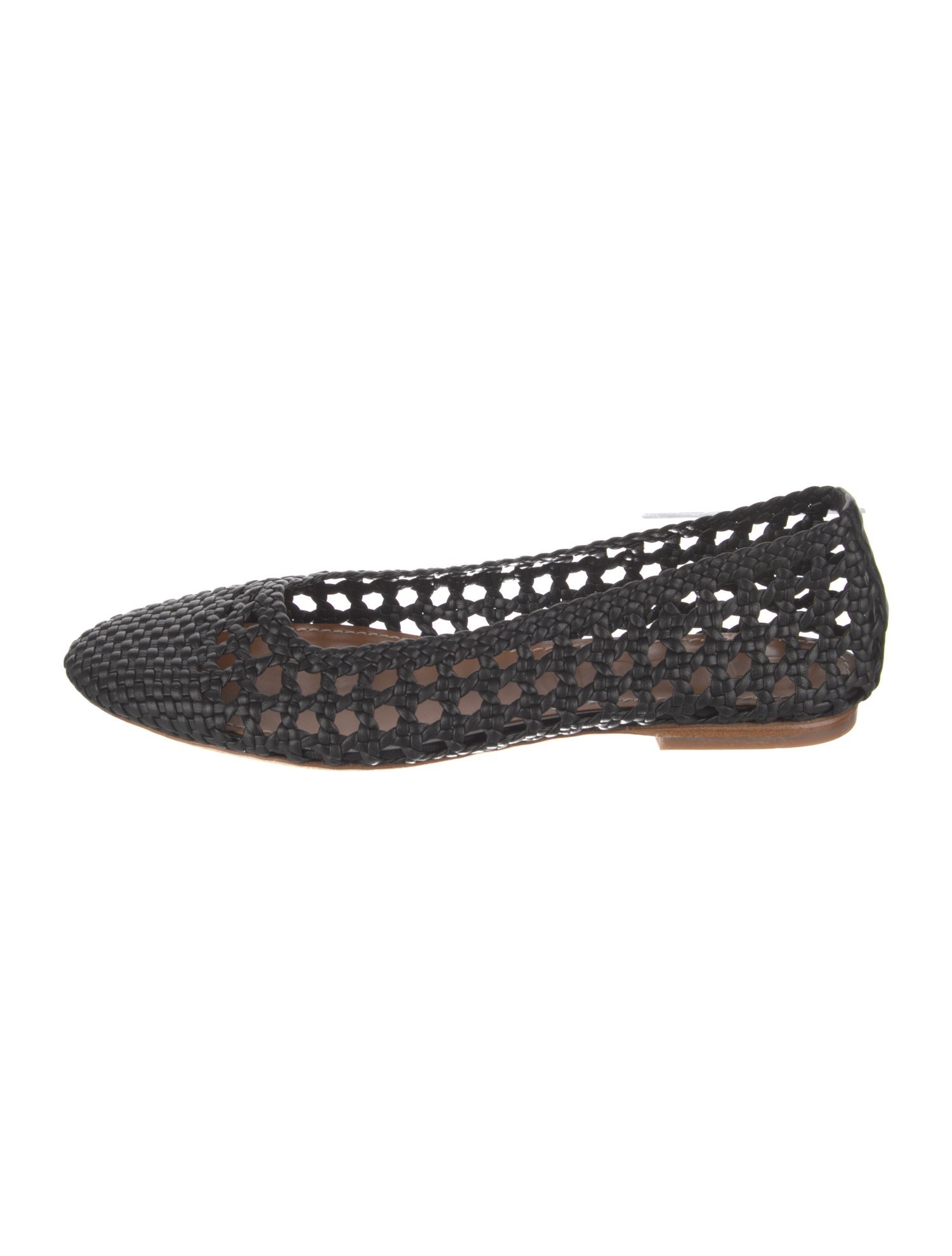 Staud Leather Cutout Accent Flats