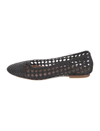 Staud Leather Cutout Accent Flats