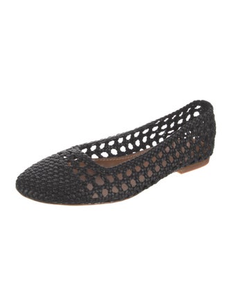 Staud Leather Cutout Accent Flats