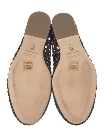 Staud Leather Cutout Accent Flats