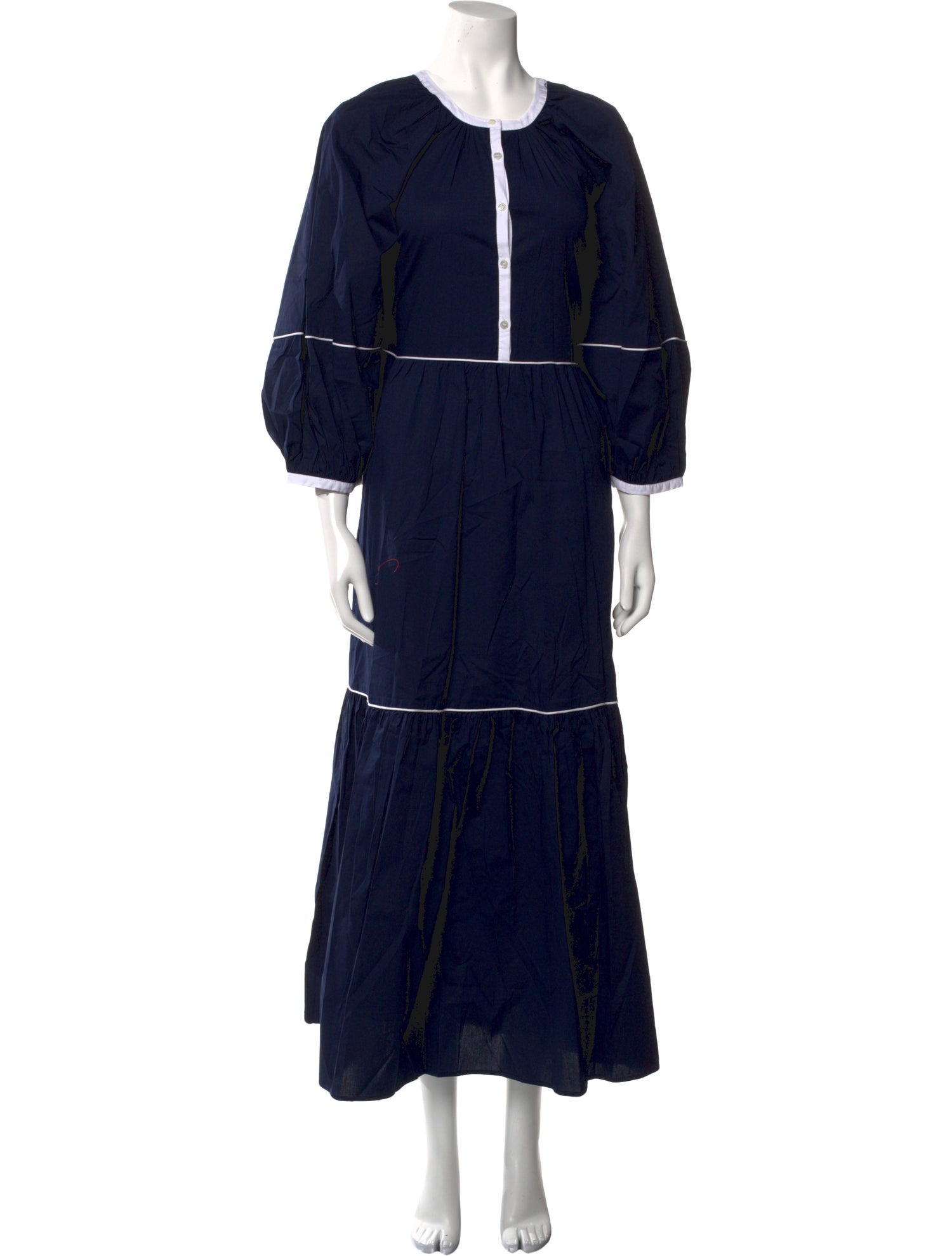 Staud Scoop Neck Long Dress