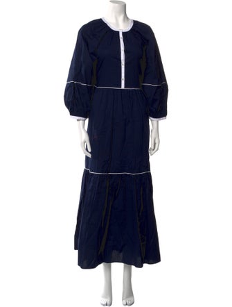 Staud Scoop Neck Long Dress