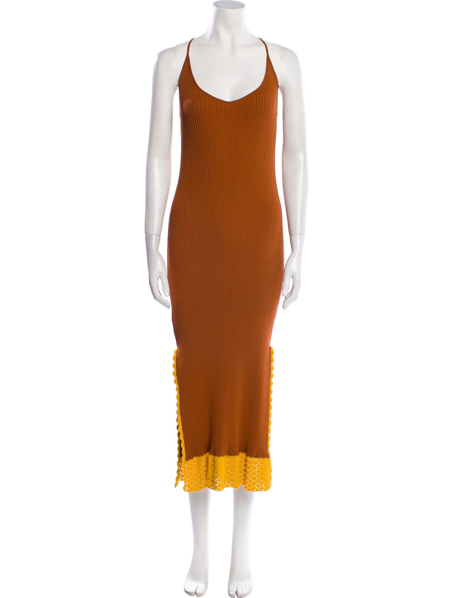 Staud Scoop Neck Long Dress