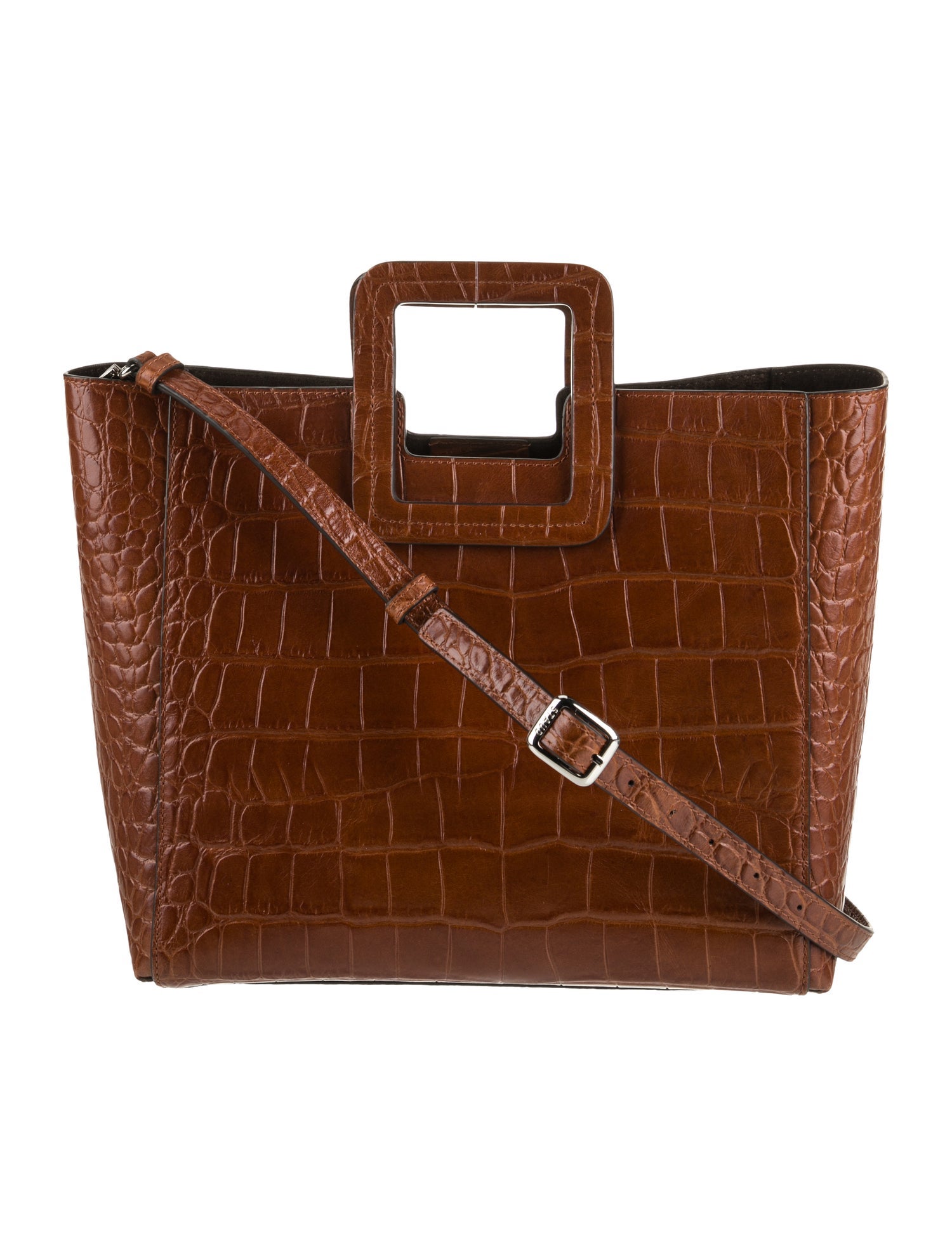 Staud Leather Top Handle Bag