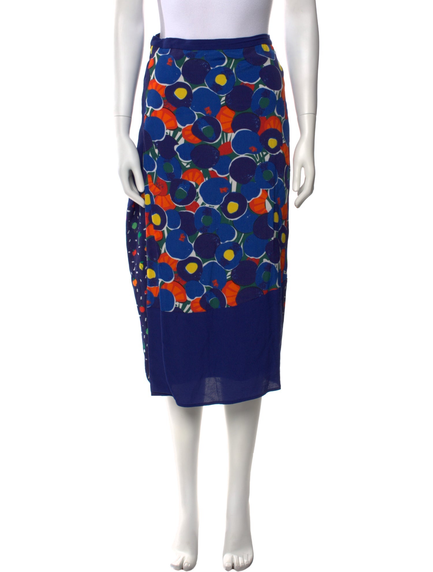 Staud Printed Midi Length Skirt