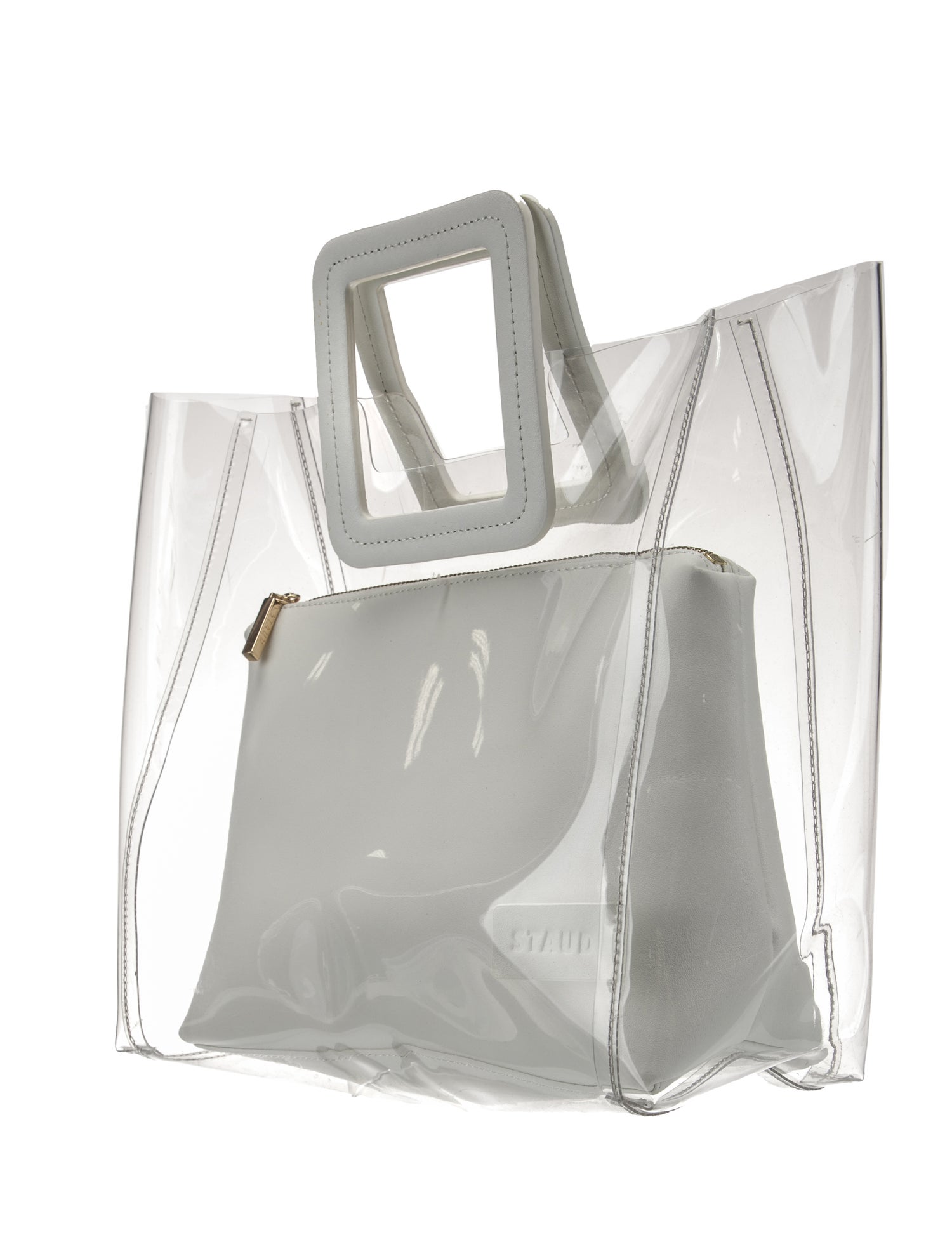 Staud PVC Top Handle Bag