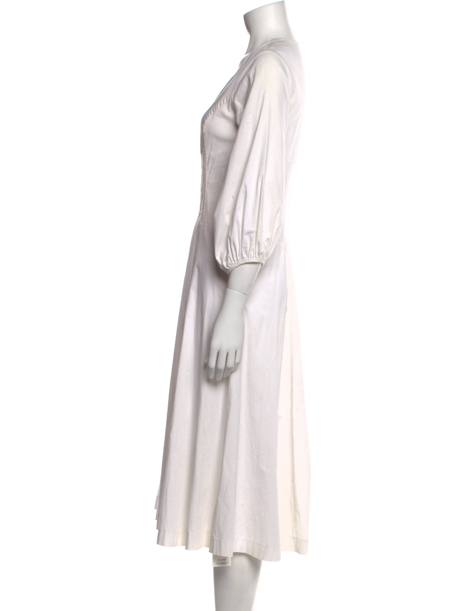 Staud Scoop Neck Midi Length Dress