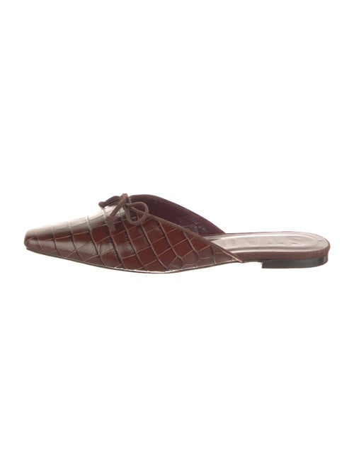 Staud Leather Patterned Mules