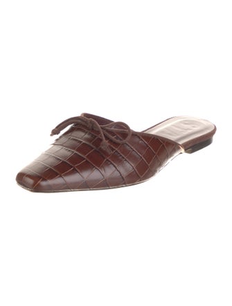 Staud Leather Patterned Mules