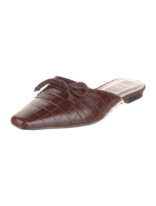 Staud Leather Patterned Mules