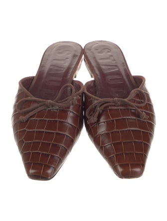 Staud Leather Patterned Mules