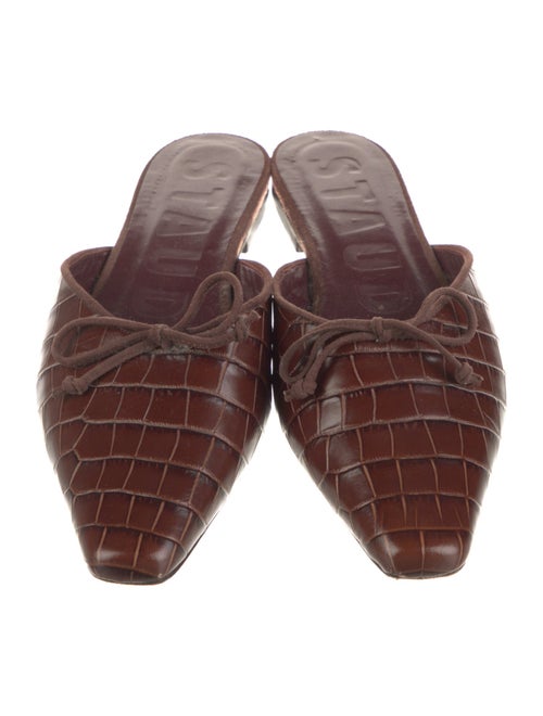 Staud Leather Patterned Mules