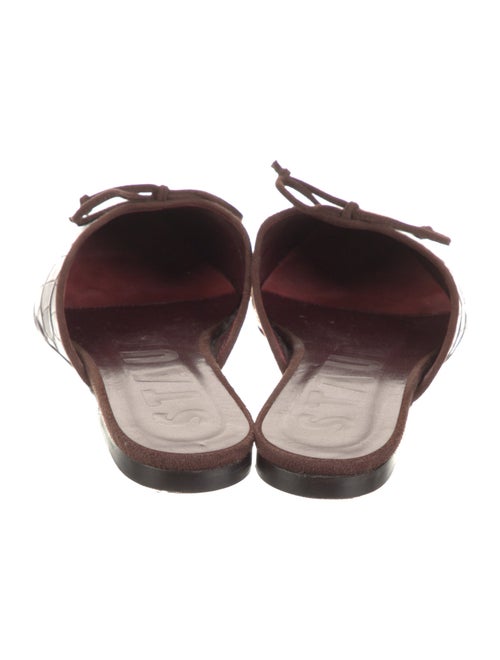 Staud Leather Patterned Mules