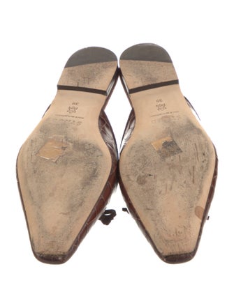 Staud Leather Patterned Mules