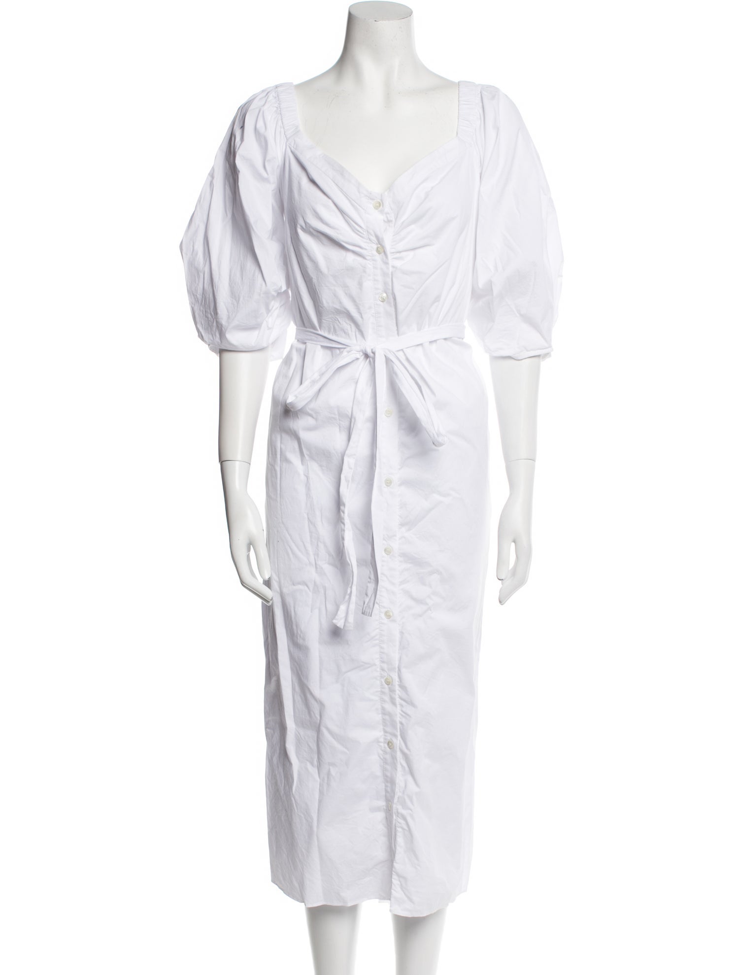 Staud Plunge Neckline Long Dress